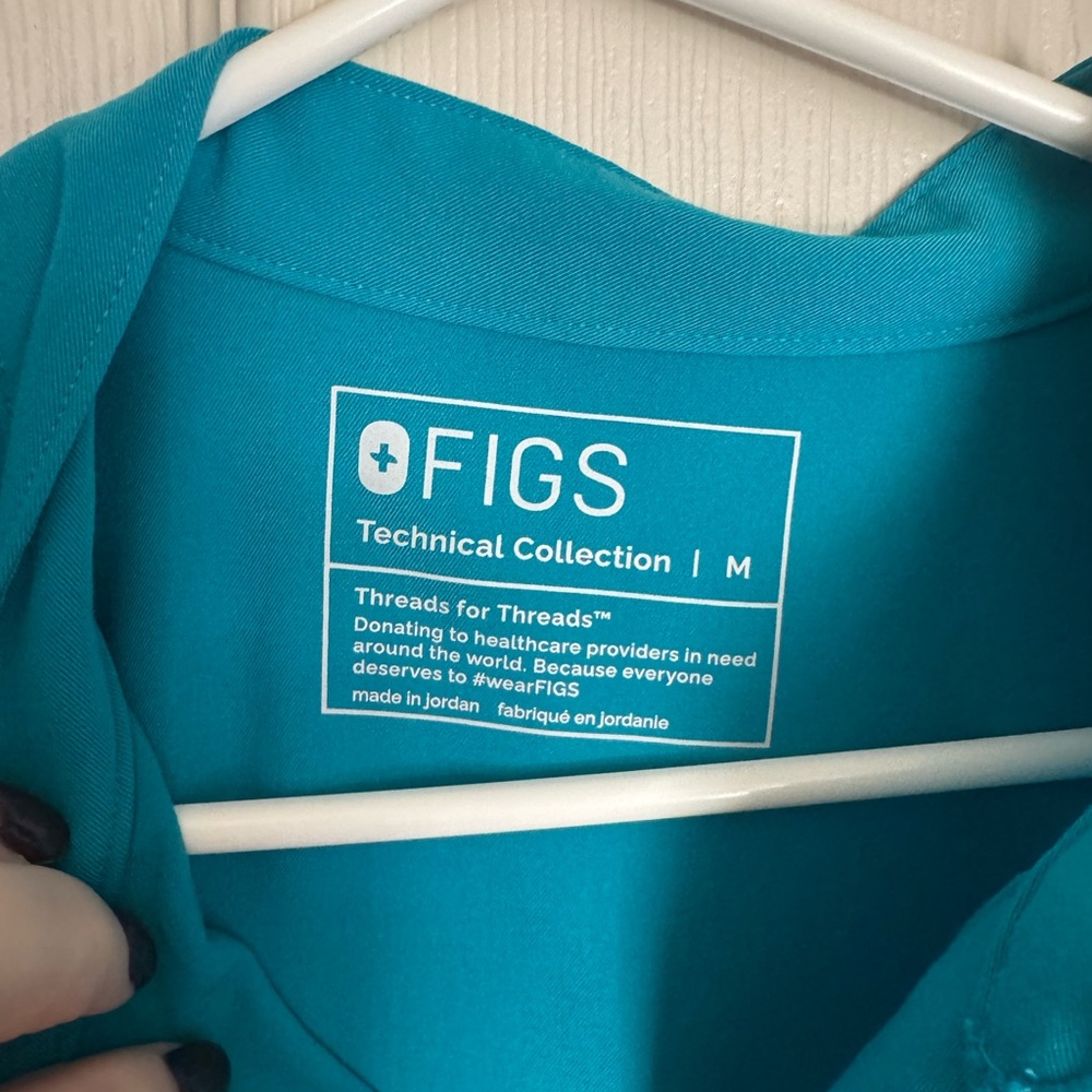 Figs Teal Technical Collection Top Rafaela - Picture 2 of 3